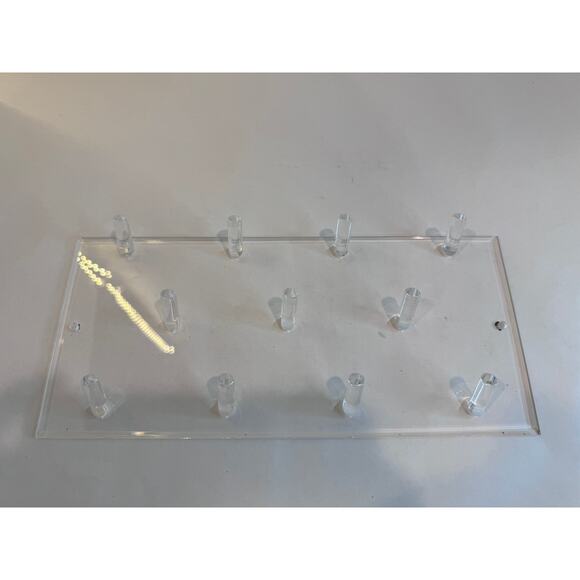 5pcs Clear Acrylic Display Stand 11" x 5" Organizer Rack‎ for Sunglasses Jewelry - Picture 1 of 5